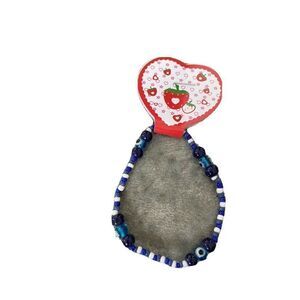 Evil Eye Beaded Blue Stretch Bracelet